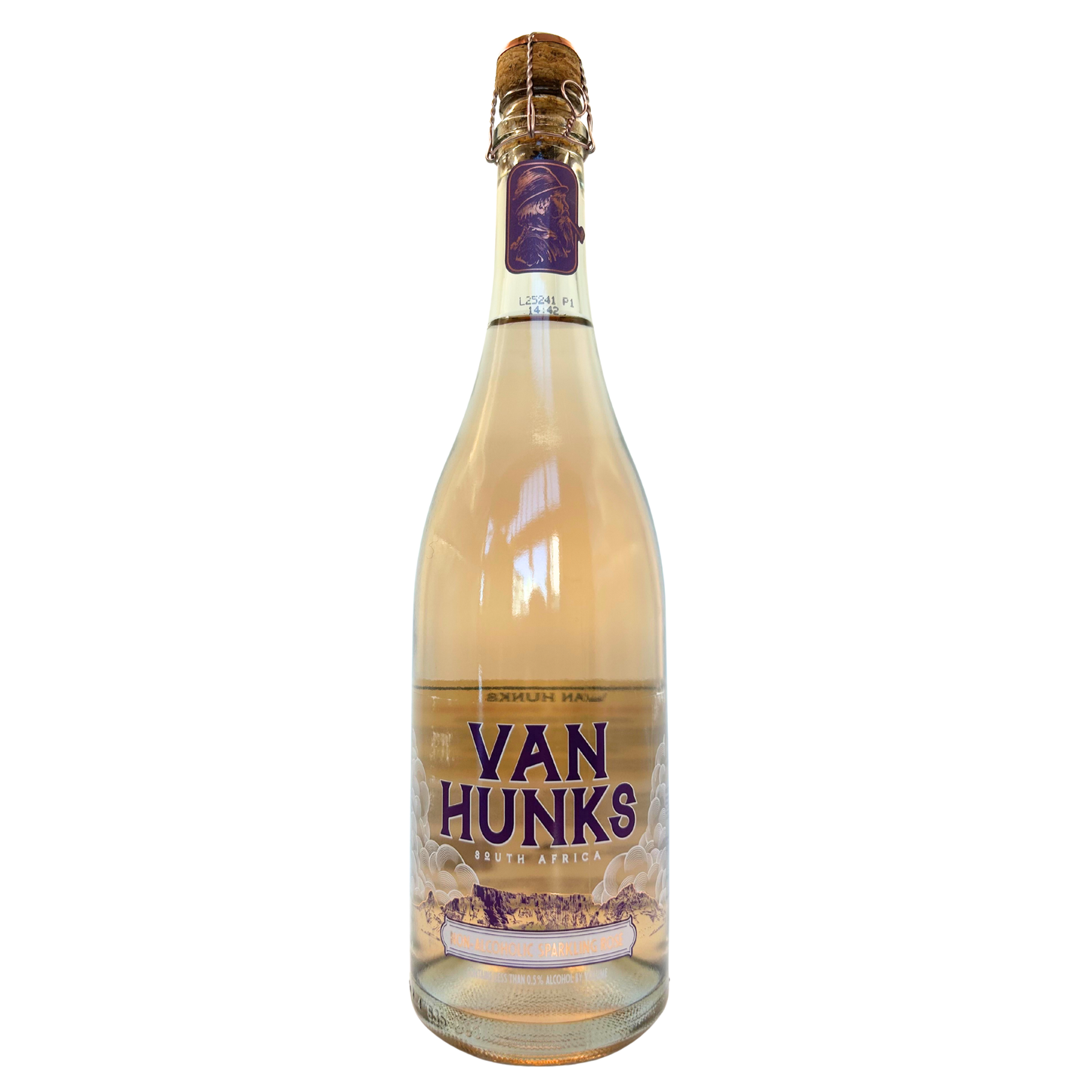 Van Hunks, Non-Alcoholic Sparkling Rosé, Stellenbosch, South Africa, NV